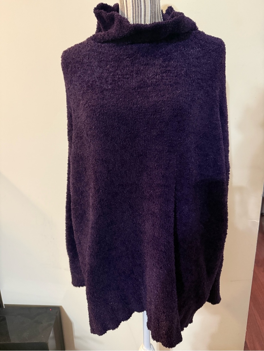 Grace and Lace Cozy Purple Turtleneck Women's Sweater